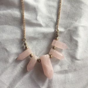 Rose quartz necklace